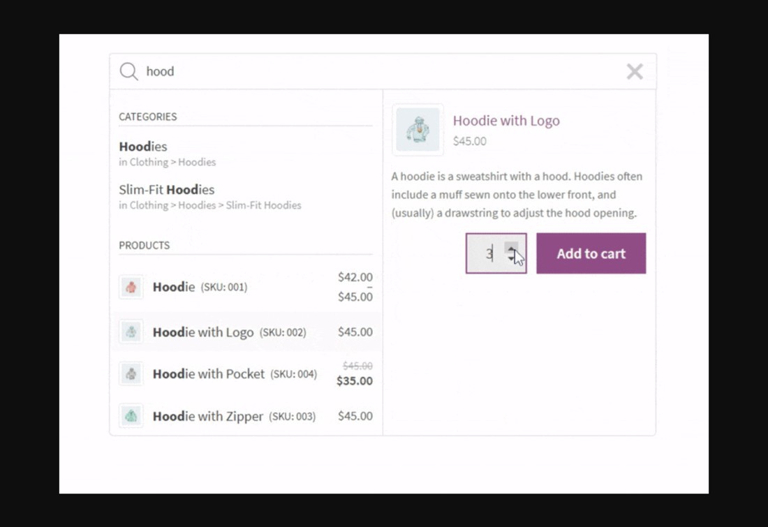 簡單的 WooCommerce 搜索插件