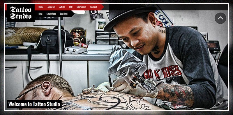 Tattoo Studio - Thème WordPress réactif