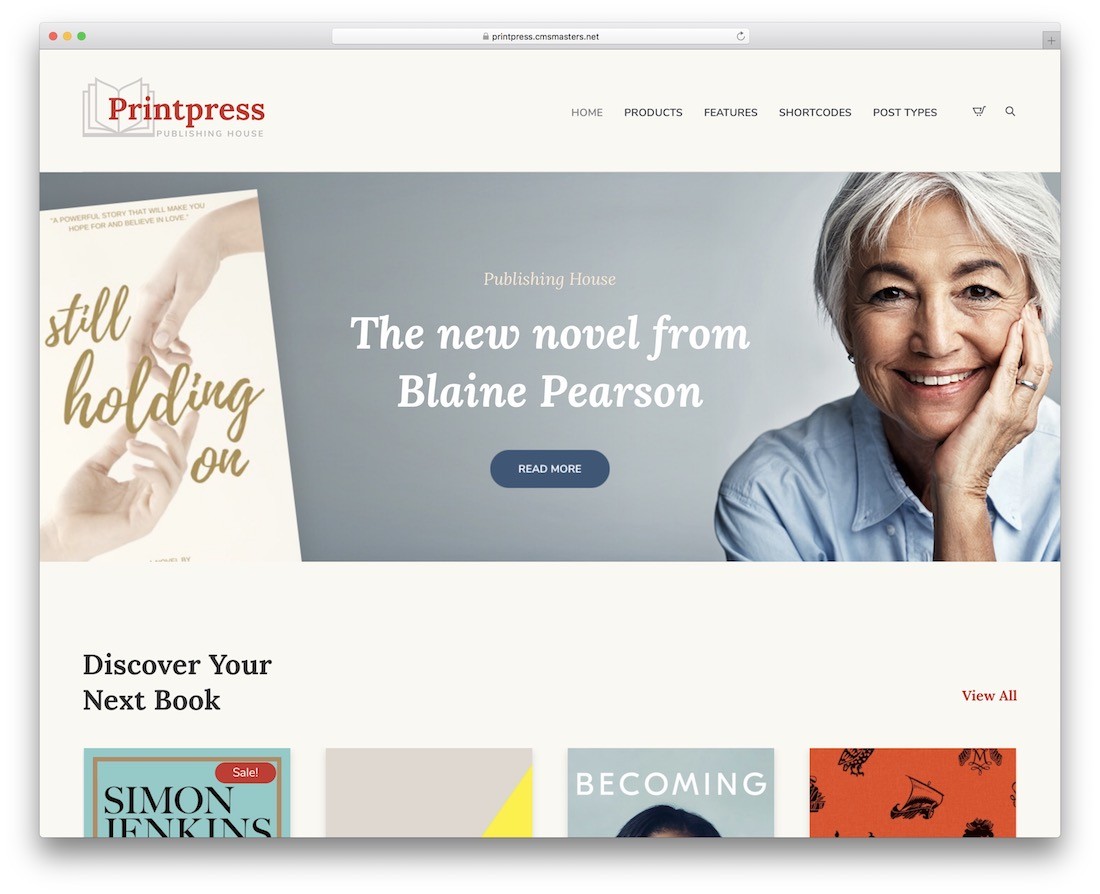 printpress ธีมร้านหนังสือ wordpress