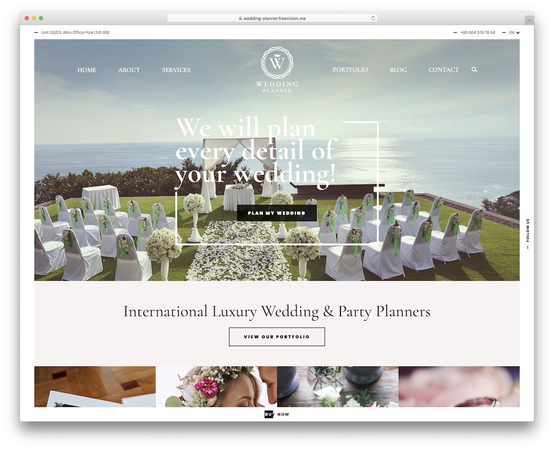 düğün planlayıcısı olay planlayıcısı wordpress teması.