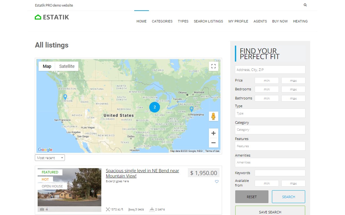 Açık Temalı WordPress IDX Eklentisi