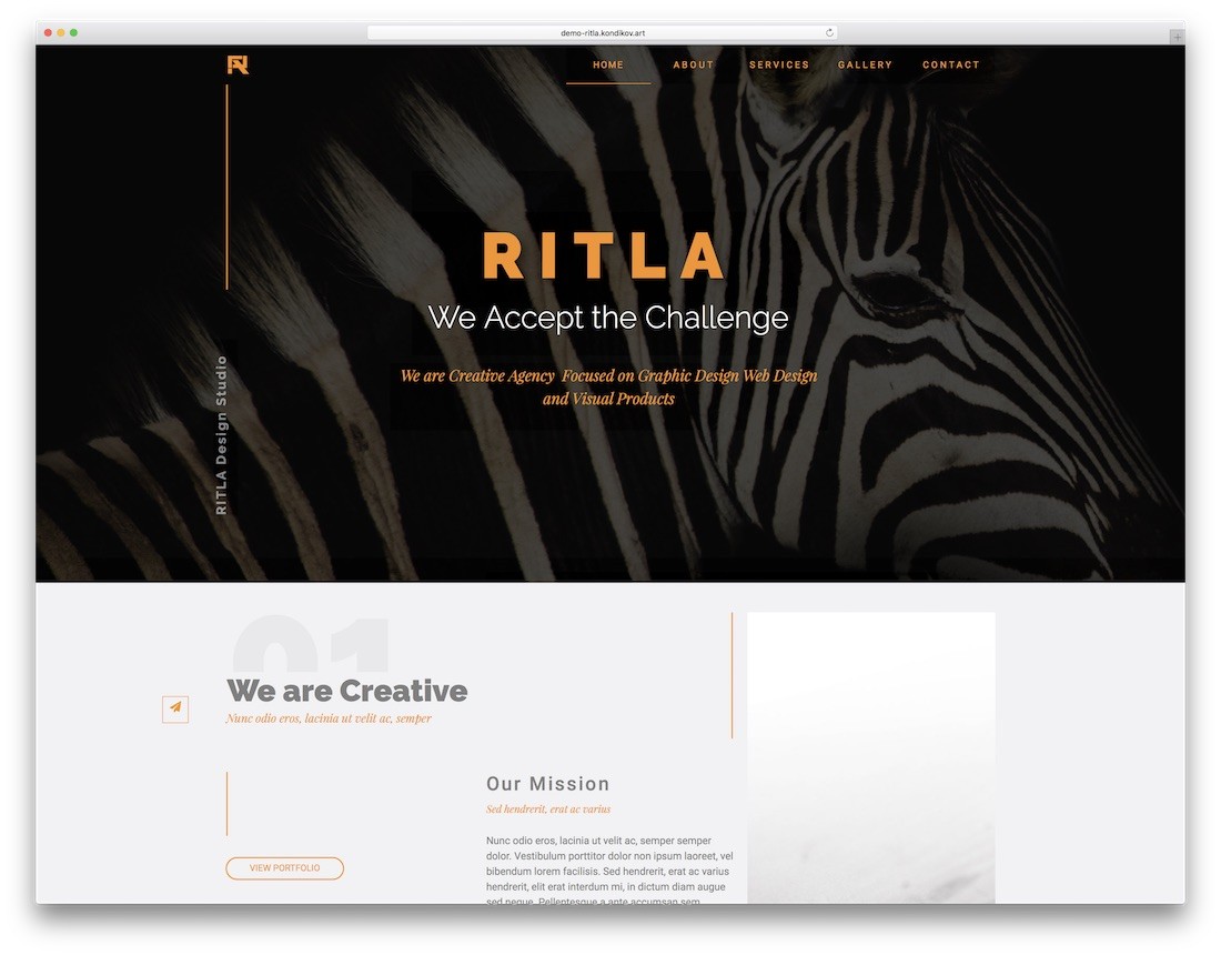 modello Ritla Adobe Muse