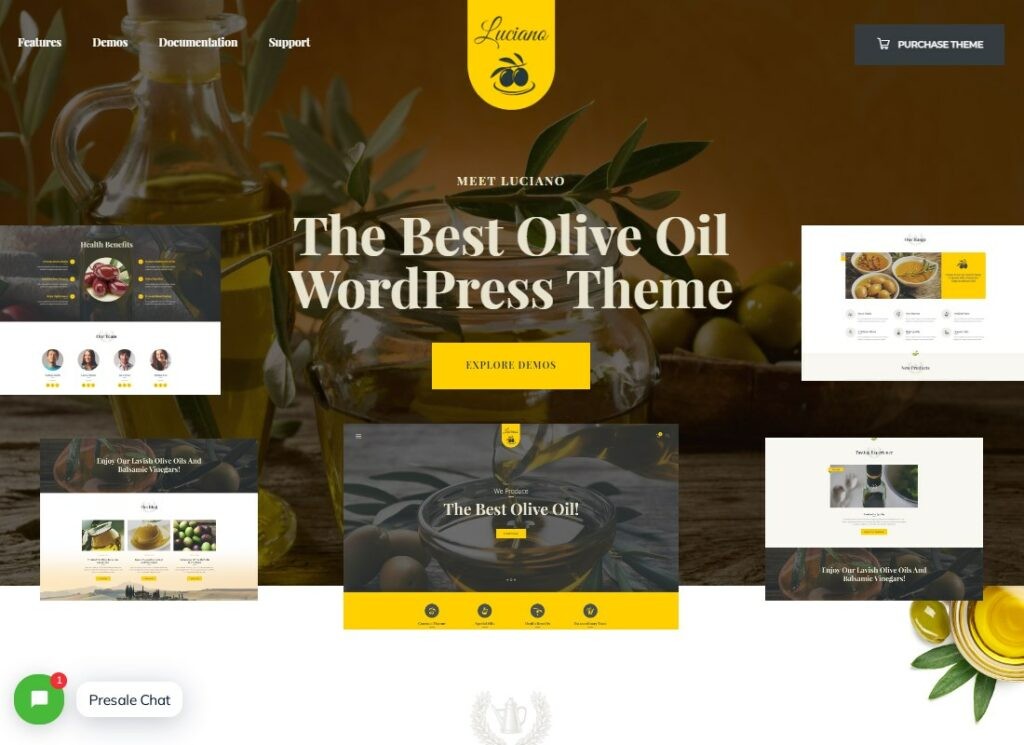 Tema WordPress pentru fermă de ulei de măsline și producție de oțet + RTL