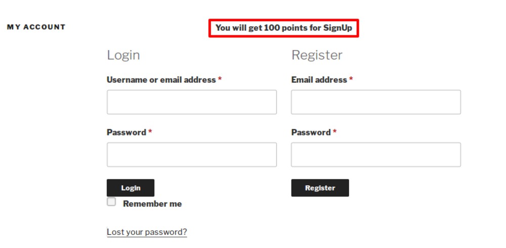 Przyjazne dla użytkownika punkty i nagrody WooCommerce