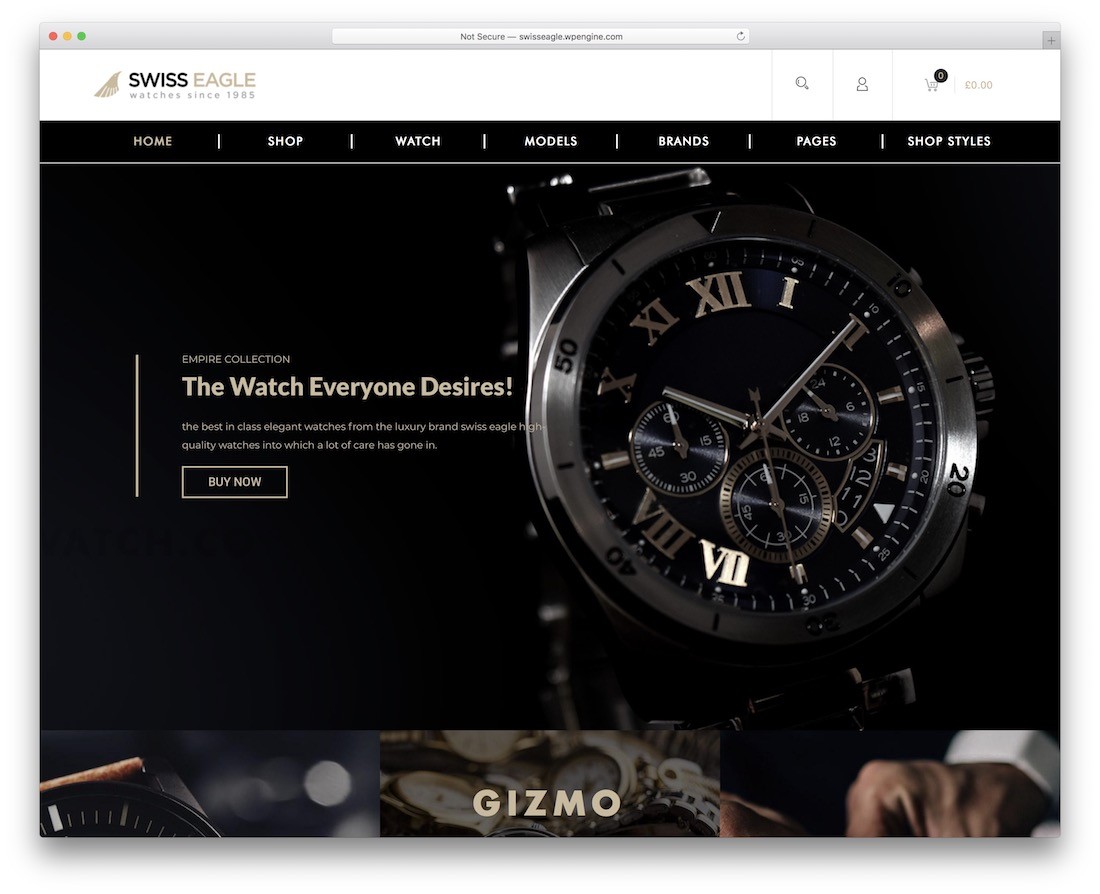 tema de wordpress oscuro swisseagle