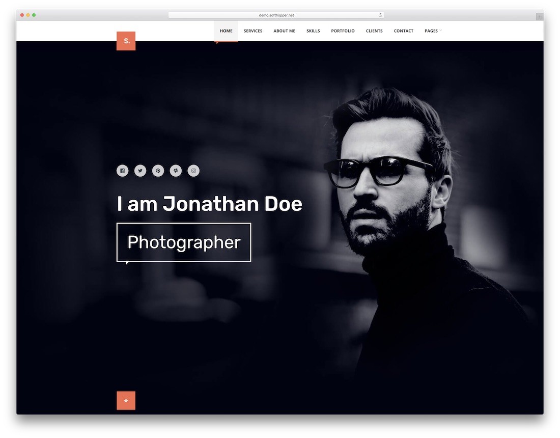 tema de wordpress oscuro selfer
