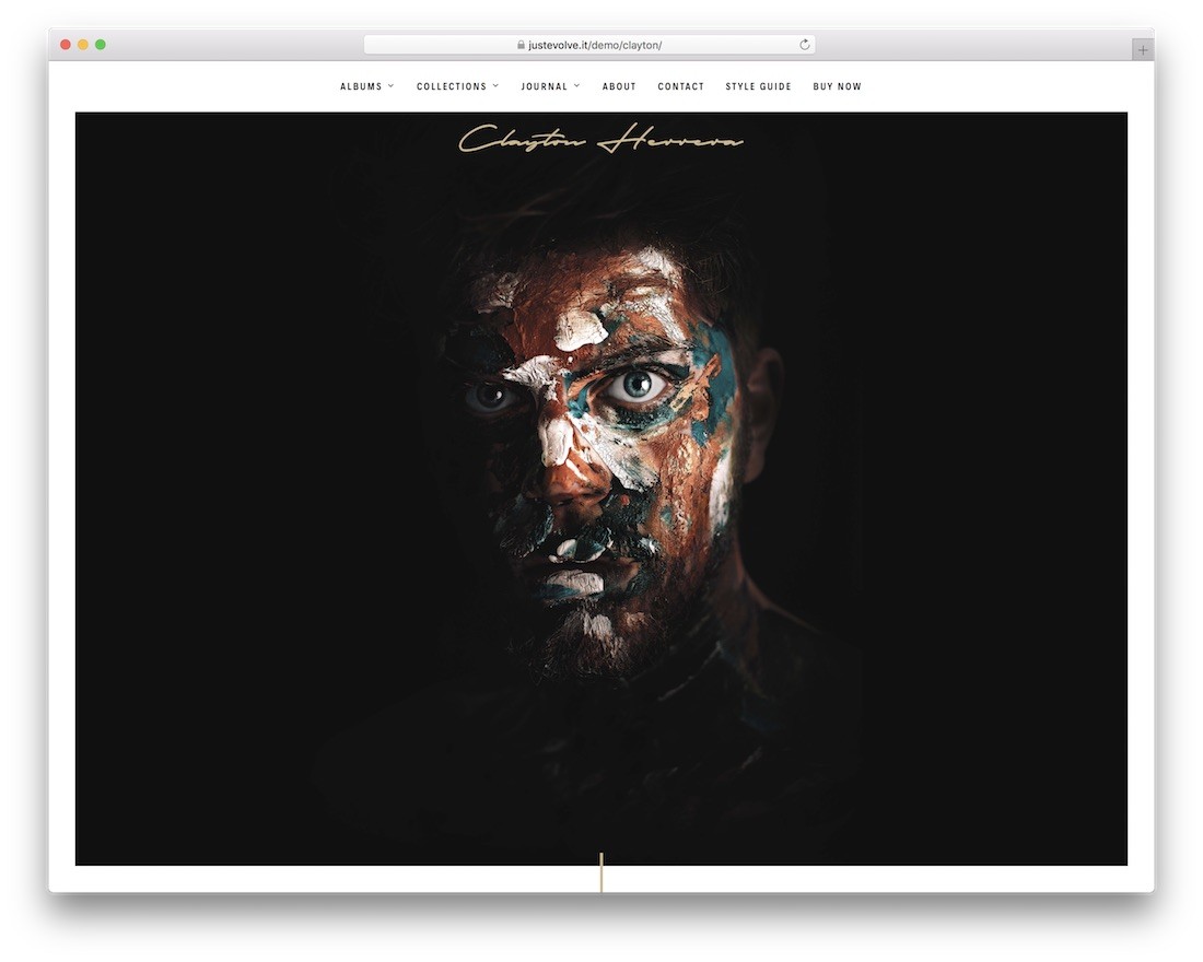 tema da galeria wordpress clayton