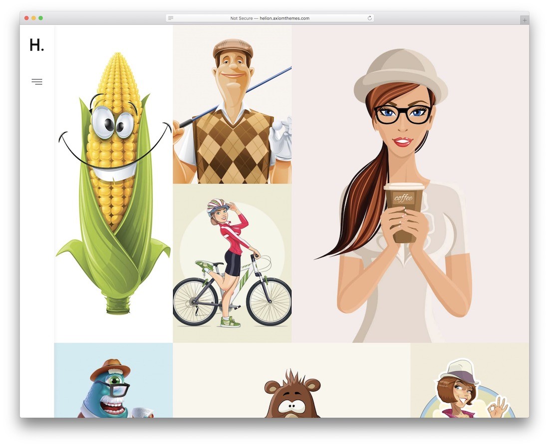 helion tema da galeria wordpress