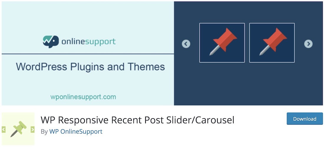 wp plugin per wordpress post slider recente
