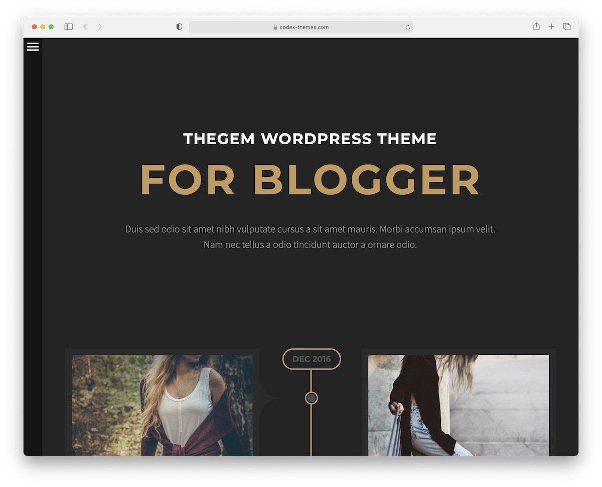 tema blog fotografi permata