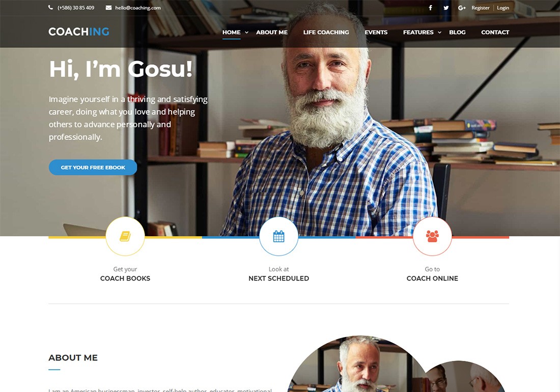 Тема WordPress для личного брендинга Coaching WP