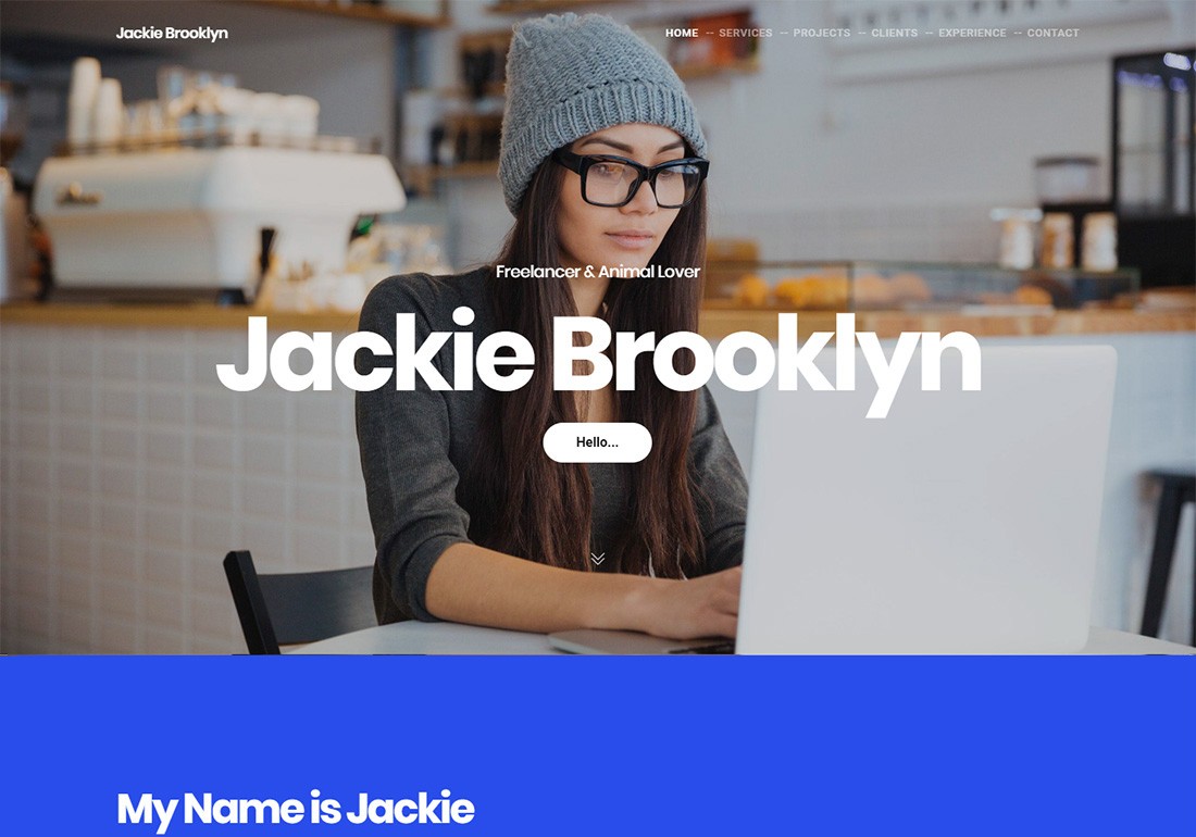 Тема WordPress для личного брендинга Brooklyn