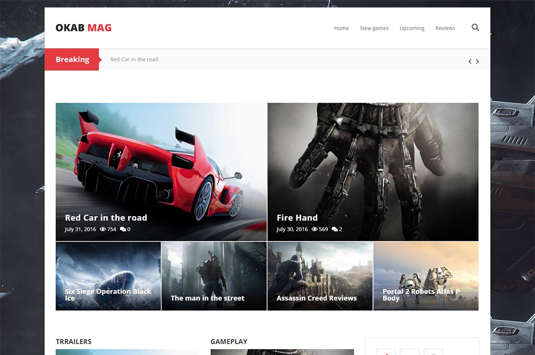 okab arabalar dergisi wordpress temaları.