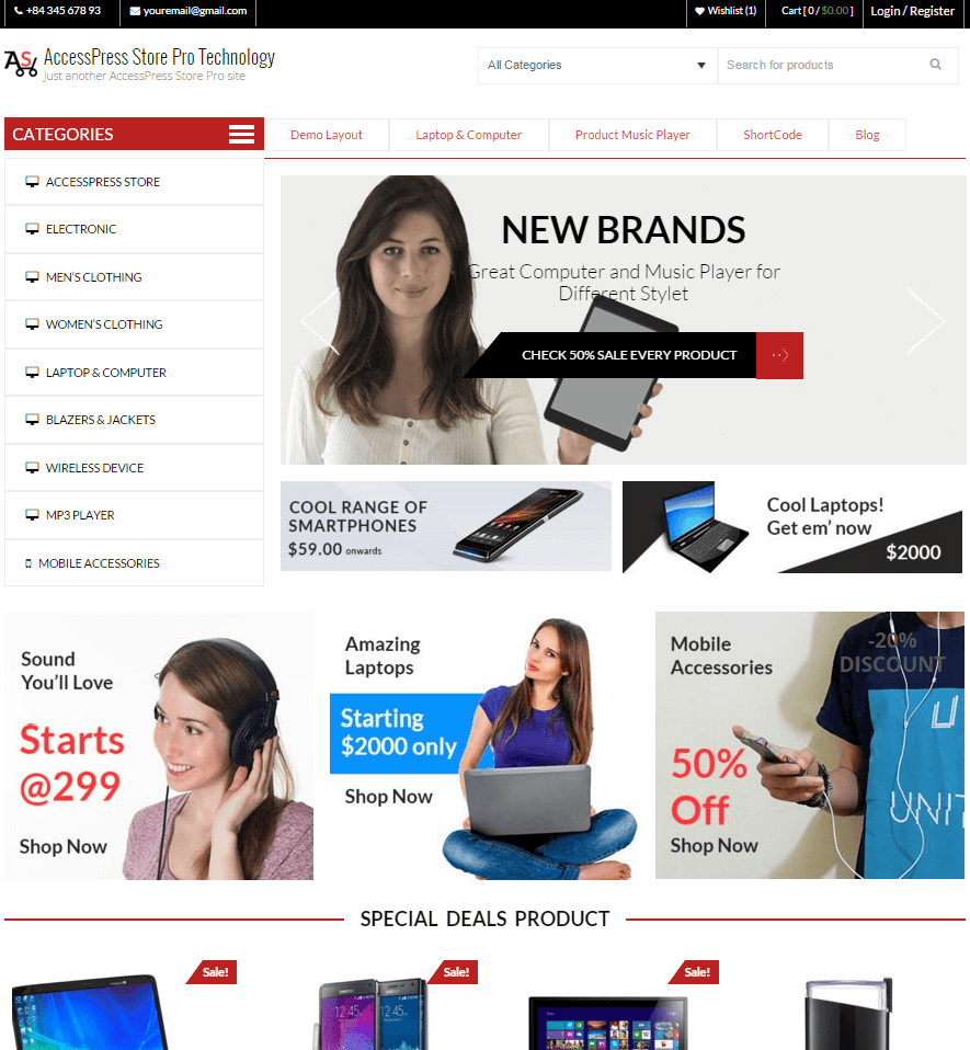 AccessPress Store Pro: tema WooCommerce WP perfetto AccessPress Store Pro demo