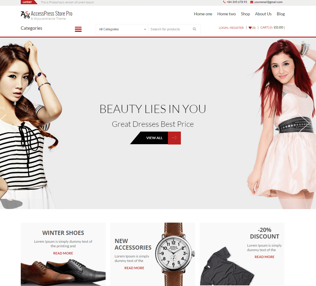 AccessPress Store Pro: tema WooCommerce WP perfetto AccessPress Store Pro -Perfect WooCommerce WordPress Theme