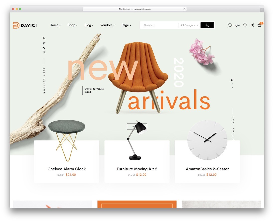 davici ajax woocommerce tema