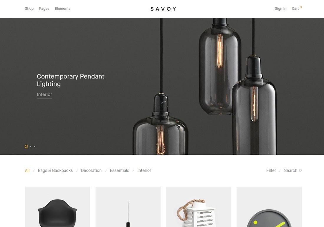 tema savoia ajax woocommerce