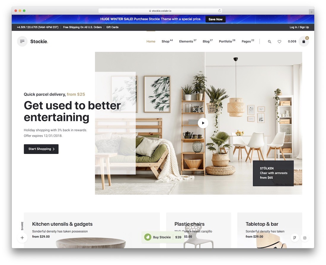 tema stockie ajax woocommerce
