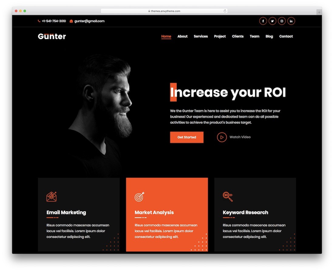 gunter rtl tema de wordpress