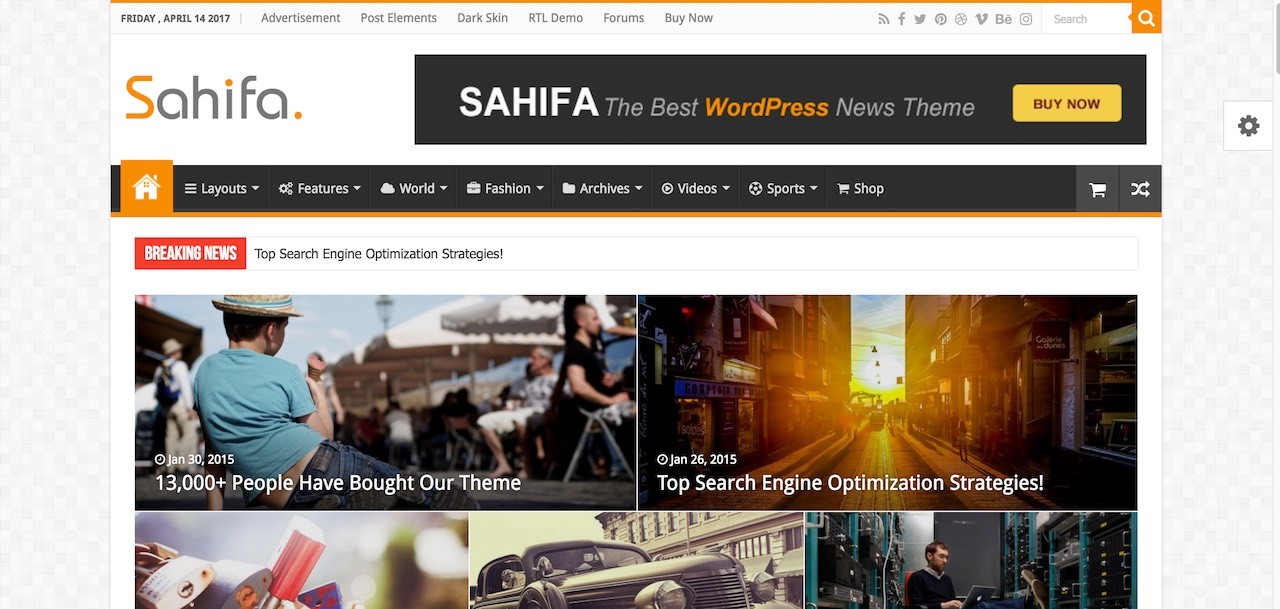 Sahifa - Tema RTL de WordPress