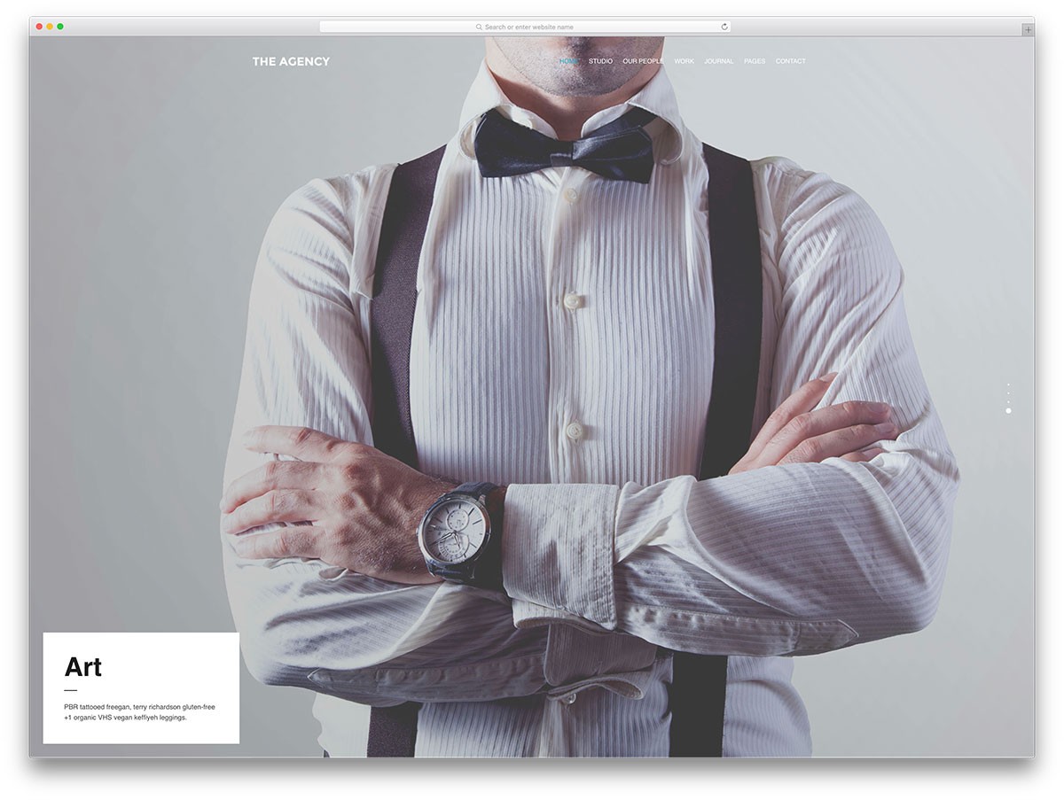 theagency-minimal-agency-wordpress-tema
