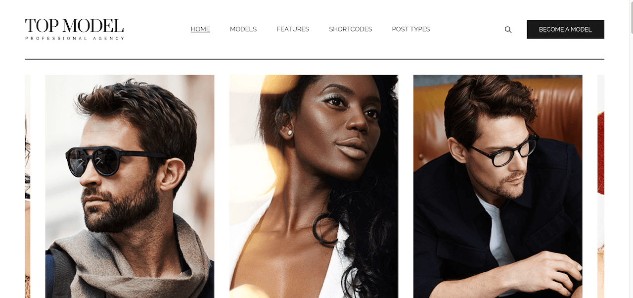 Tema WordPress Top Model