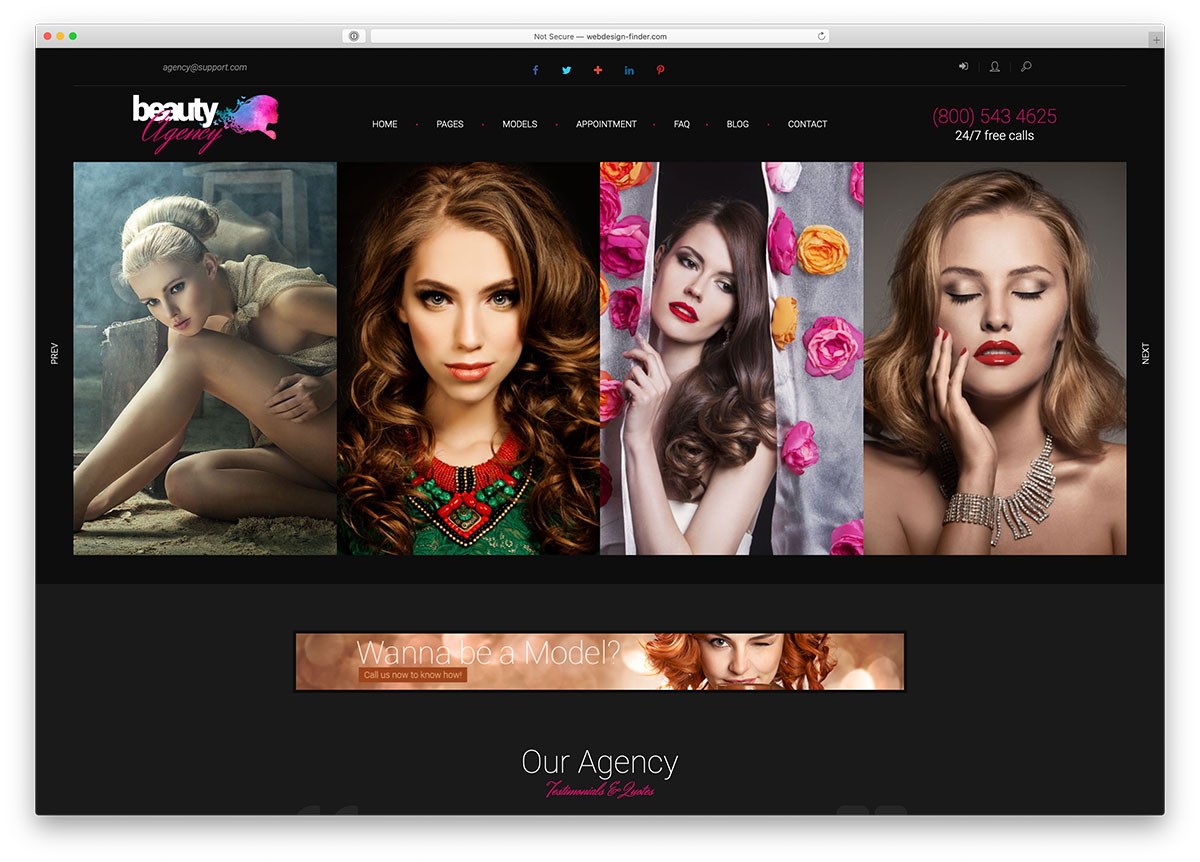 tema WordPress di agenzia di modelli