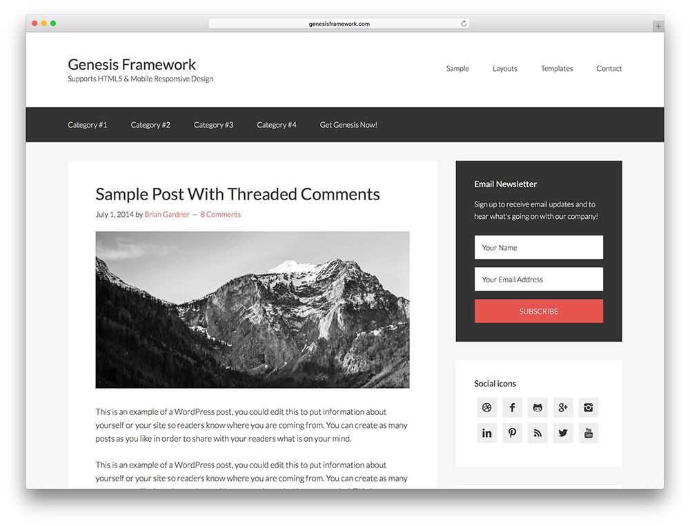 genesis framework: el tema de marketing más popular