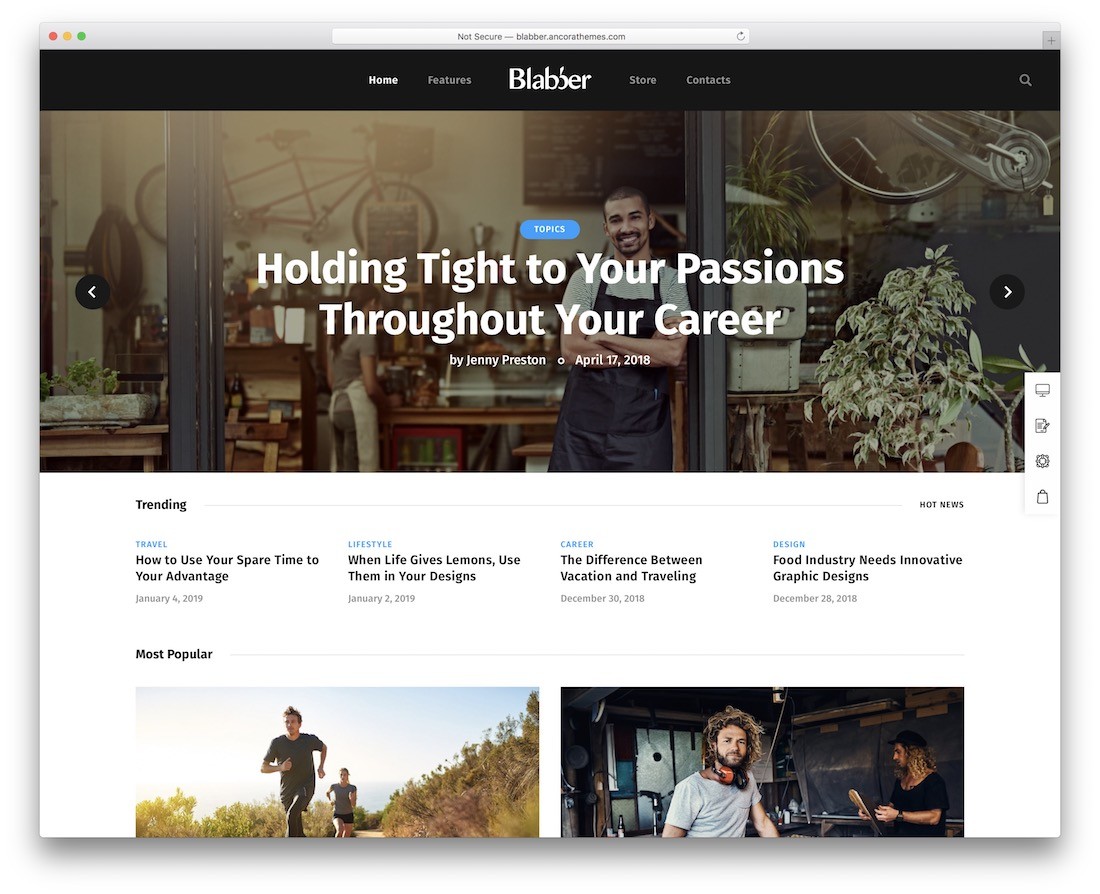 tema de wordpress para afiliados de blabber
