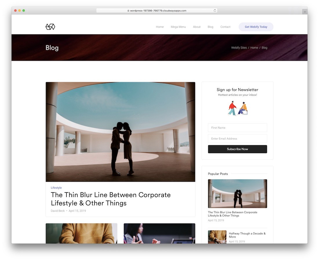 tema de wordpress para afiliados de webify