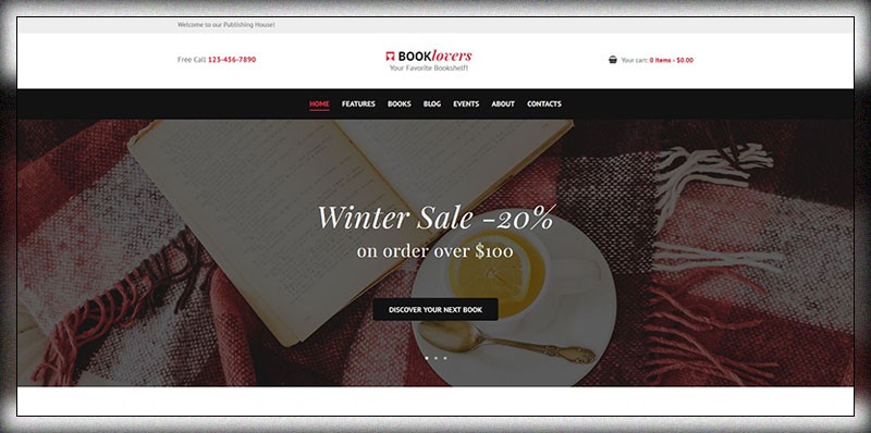 Booklovers - Tema WordPress Rumah Penerbitan & Toko Buku