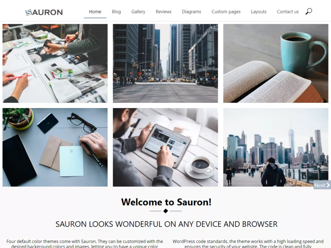 Sauron Wordpress-Portfolio-Theme