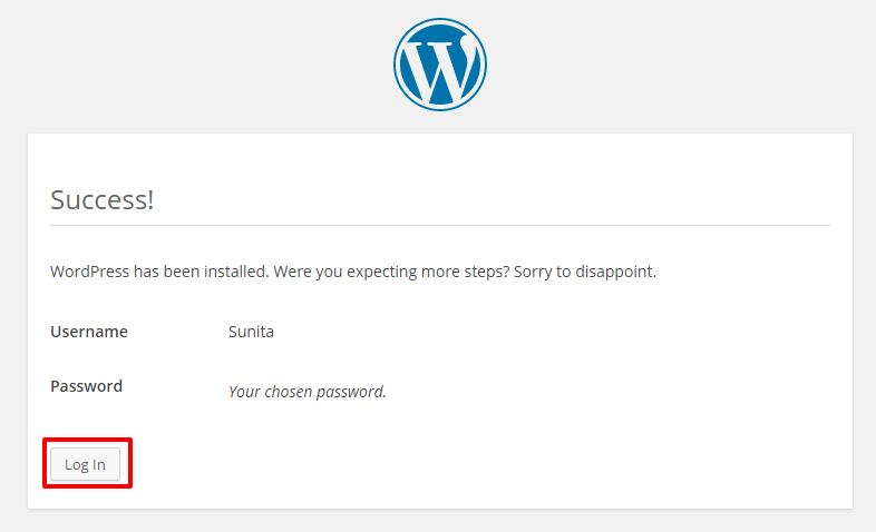 Una guida completa a WordPress per principianti wordpress installed
