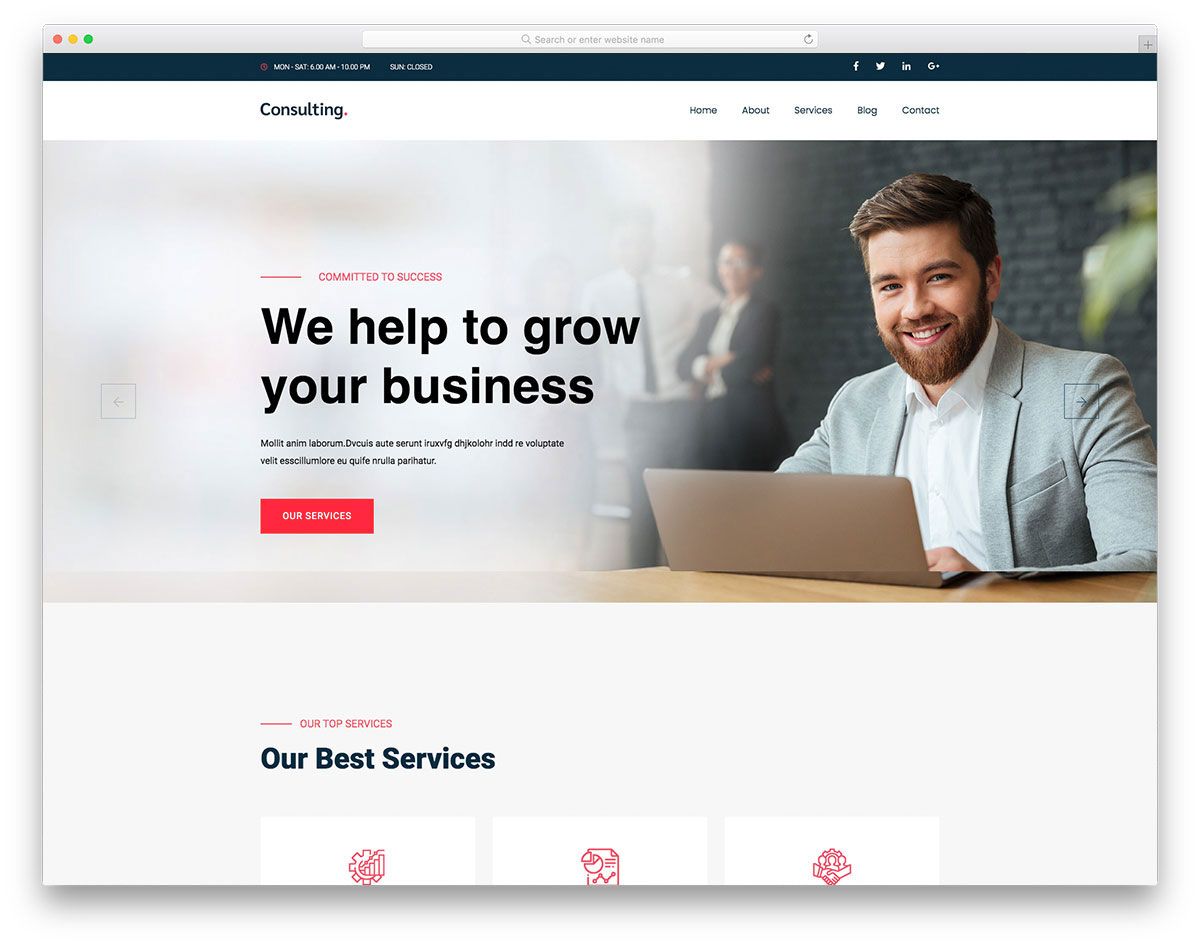 Consultingbiz 免費模板