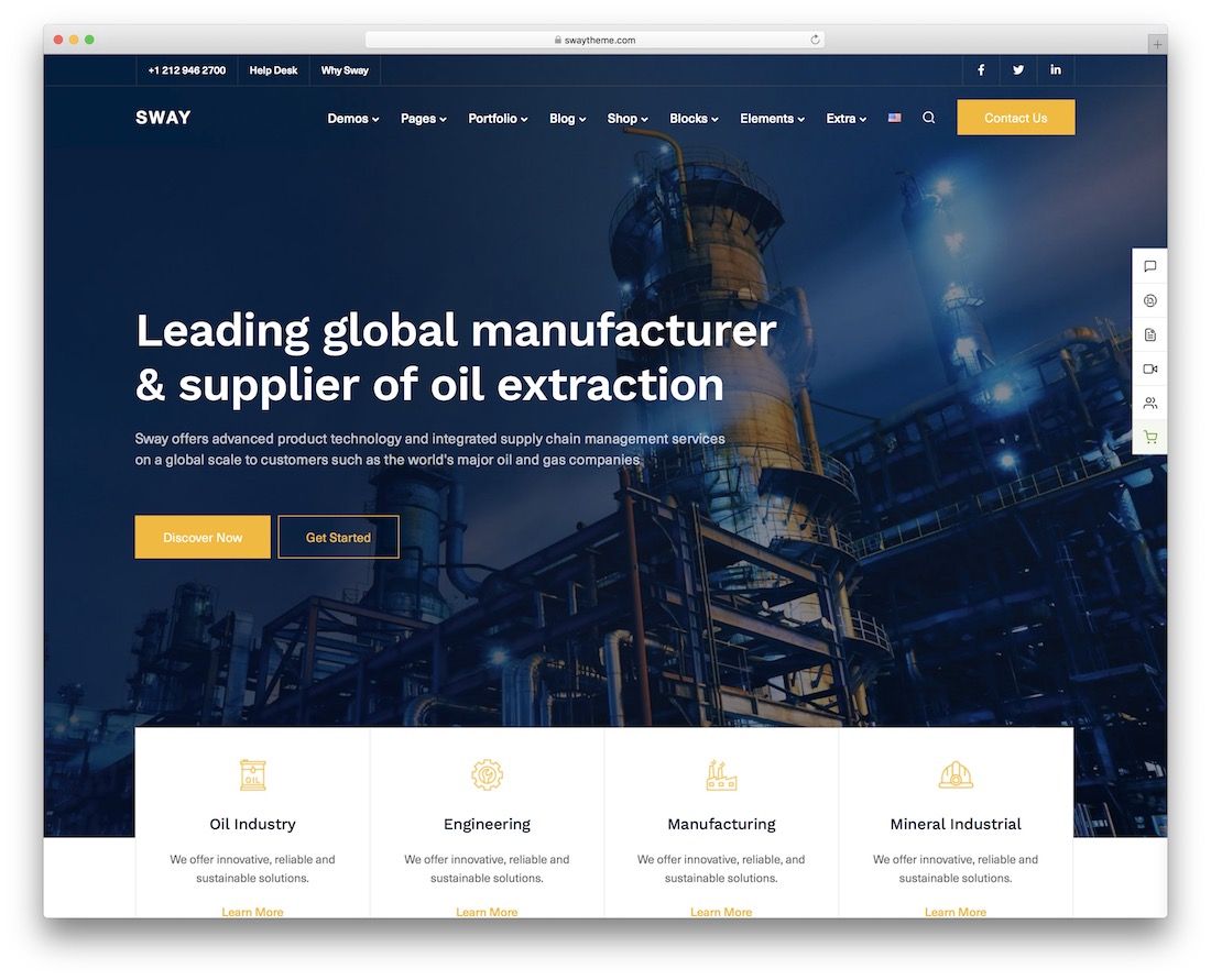 搖擺工業 wordpress 主題