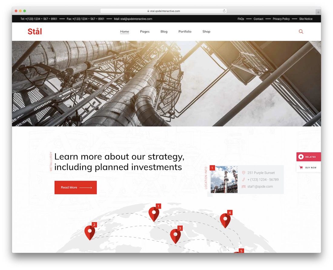 stal 工業 wordpress 主題