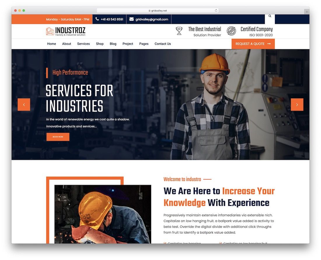 industroz 工業 wordpress 主題