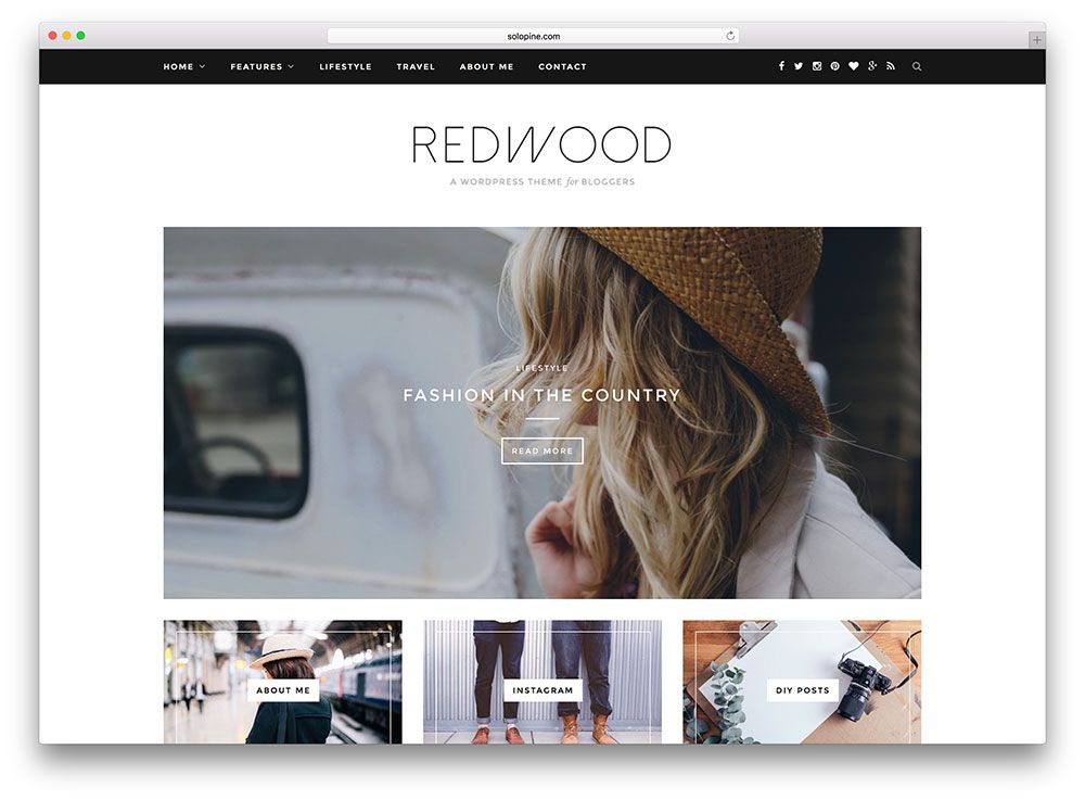 Redwood-frumos-temă-blog-modă