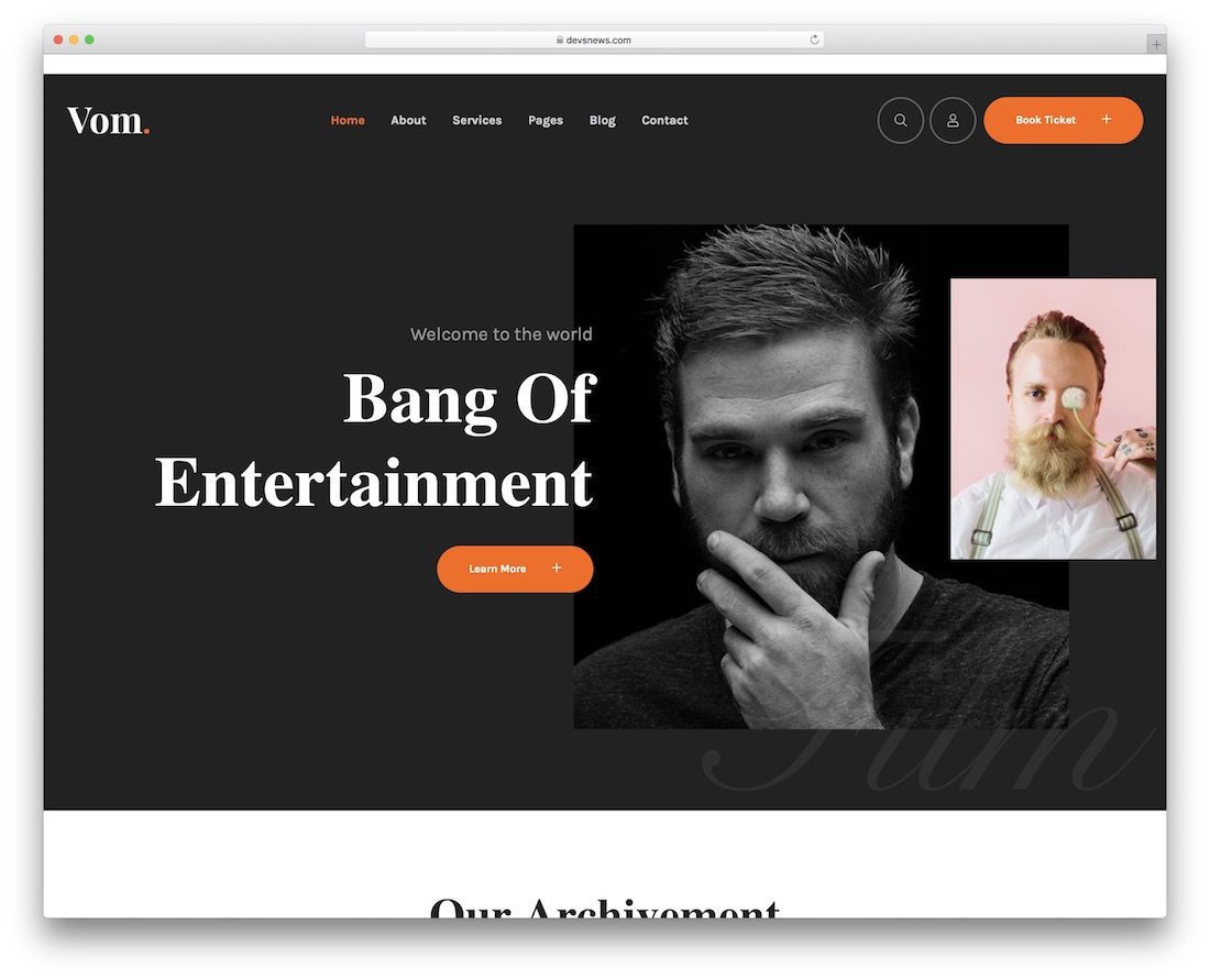 Vome kameraman wordpress teması.