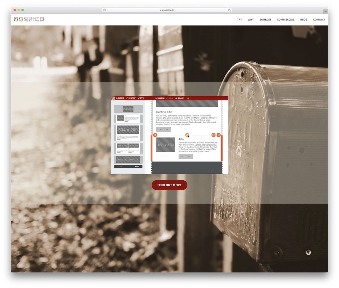 modèle d'e-mail HTML responsive Mosaico