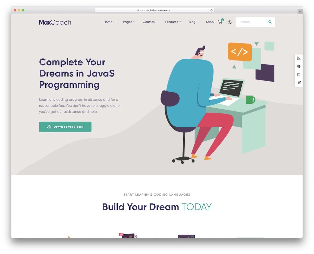 maxcoach 学校网站模板