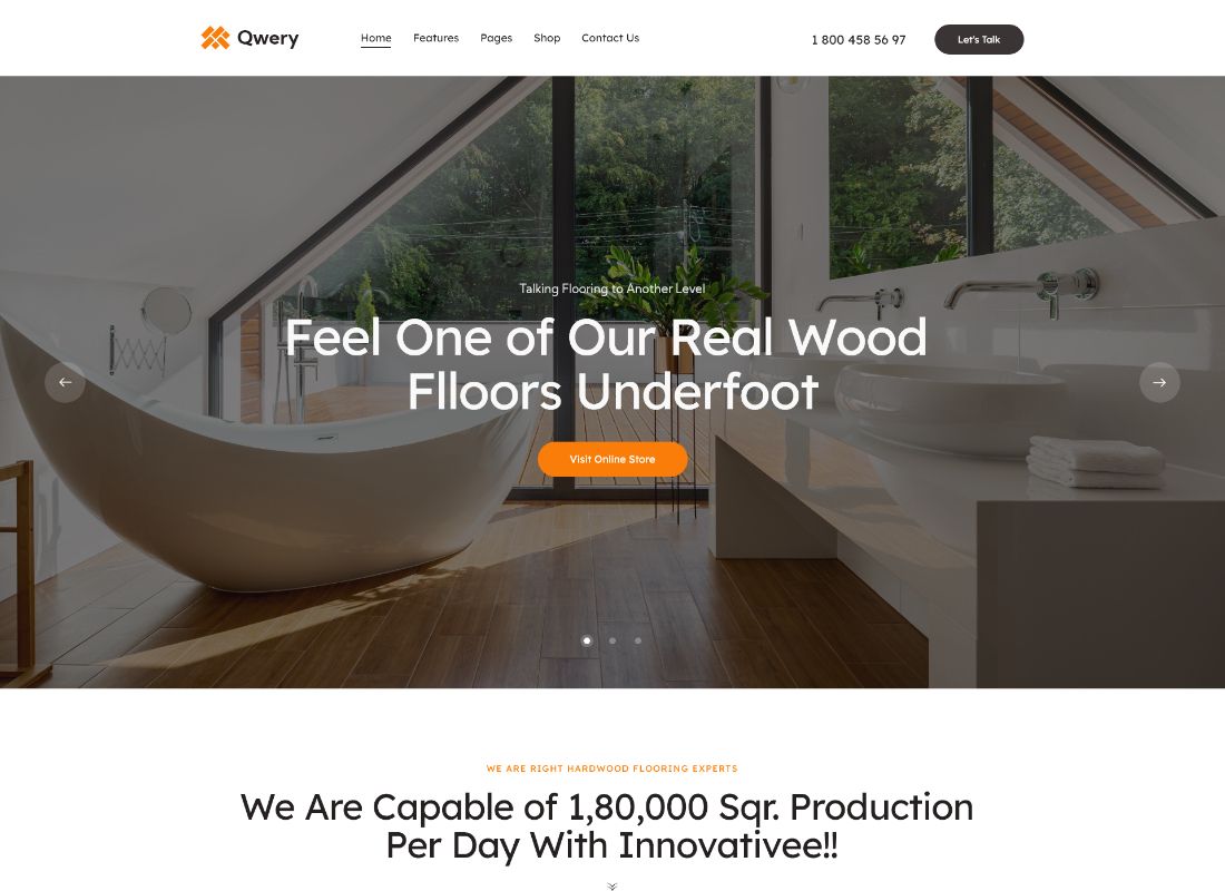 Qwery — wielozadaniowy biznesowy motyw WordPress + RTL