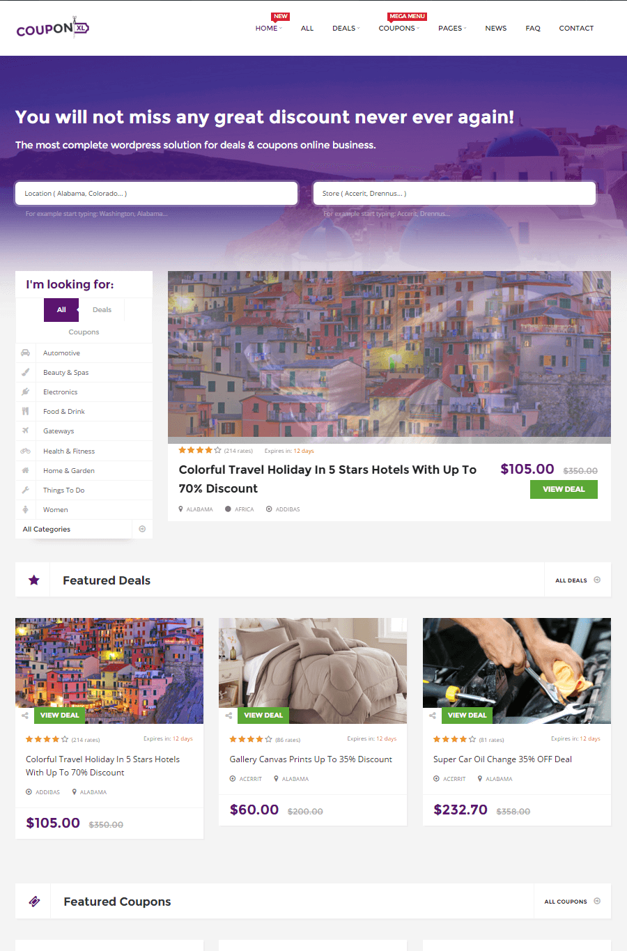 Come creare un sito Web coupon in WordPress - Suggerimenti facili CouponXL