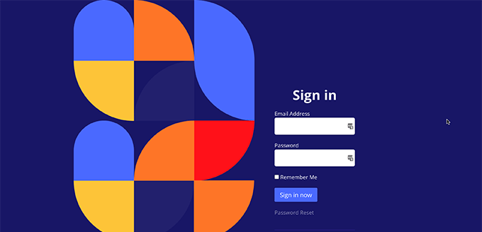 SeedProdログインページのプレビュー SeedProd login page preview