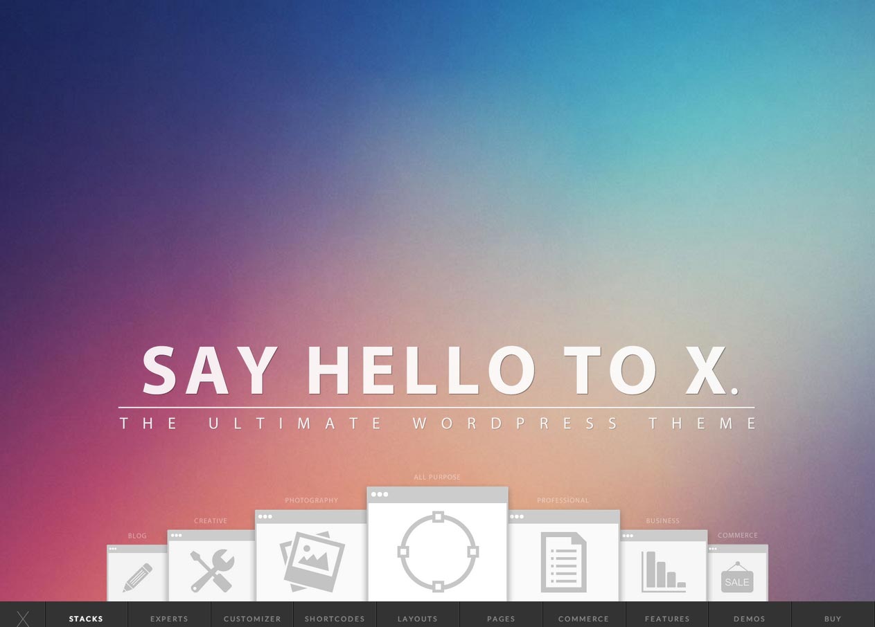 X - 終極 WordPress 主題預覽