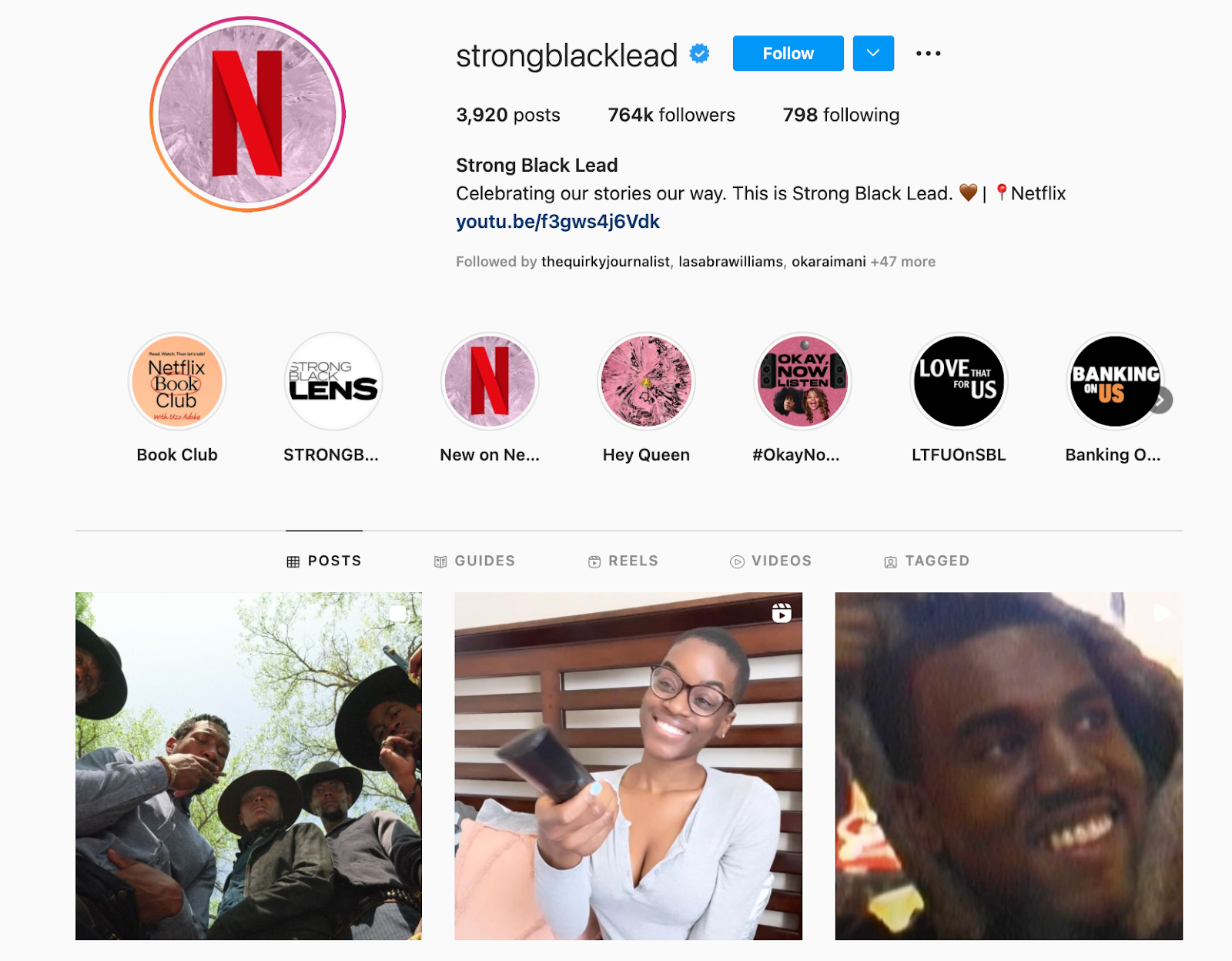 Meilleures marques sur Instagram : la forte piste noire de Netflix