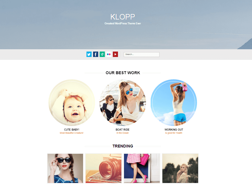 11+ migliori temi WordPress gratuiti luglio 2016 klopp