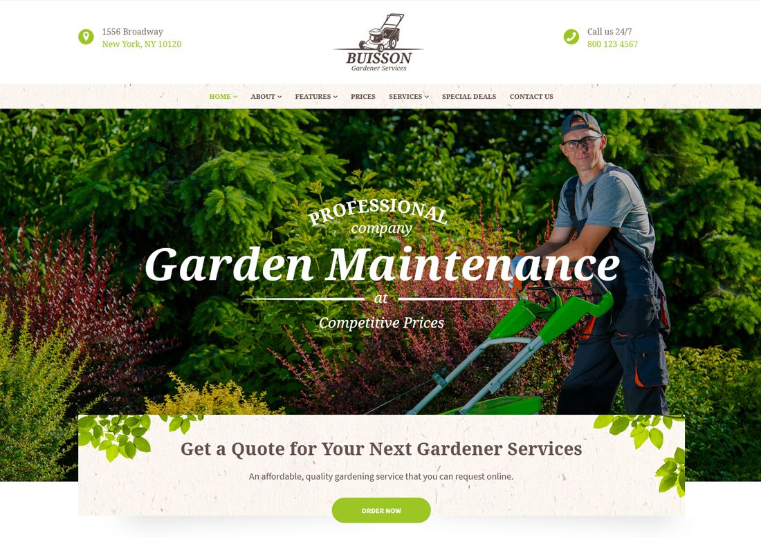buisson-jardinage-theme-wordpress
