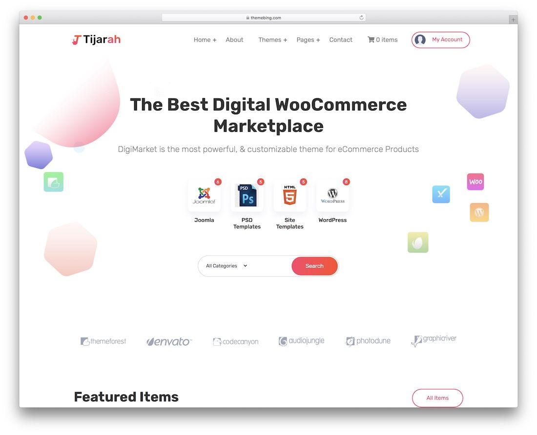 tijarah 市场 wordpress 主题