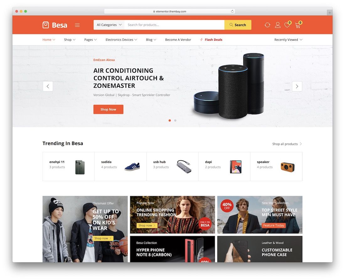 besa 市场 wordpress 主题